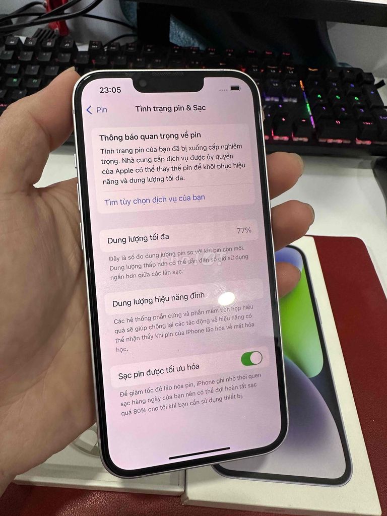 Apple iPhone 14 128GB Tím nhạt vna fullbox. Mua bán Điện thoại tại Quận Gò Vấp Tp Hồ Chí Minh được đăng bởi Huỳnh hình 1