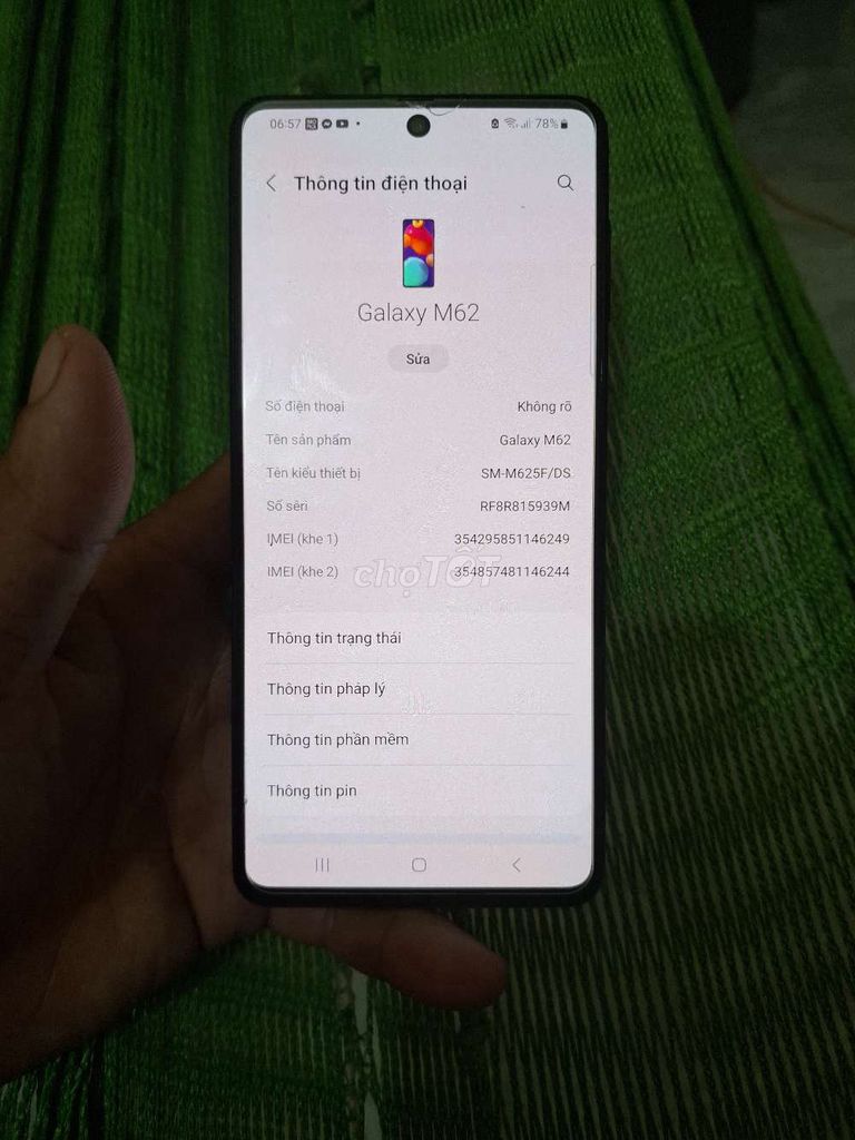 Samsung m62. Mua bán Điện thoại tại Thị xã Duy Tiên Hà Nam được đăng bởi văn diên hình 1