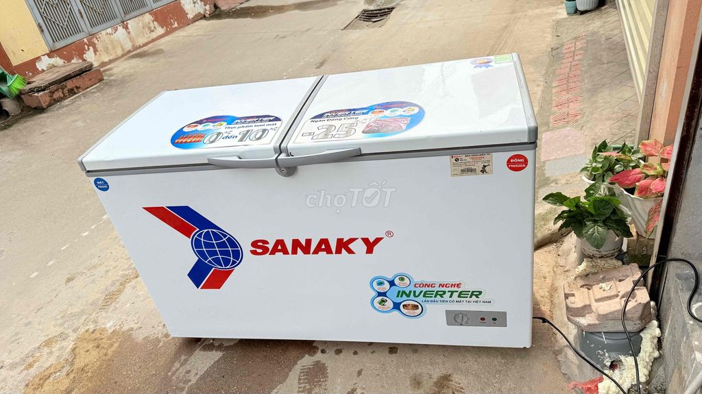 Tủ đông Sanaky Inverter 2023 Trắng 2 cánh. Mua bán Tủ lạnh tại Huyện Đông Anh Hà Nội được đăng bởi Chiến Vân hình 1