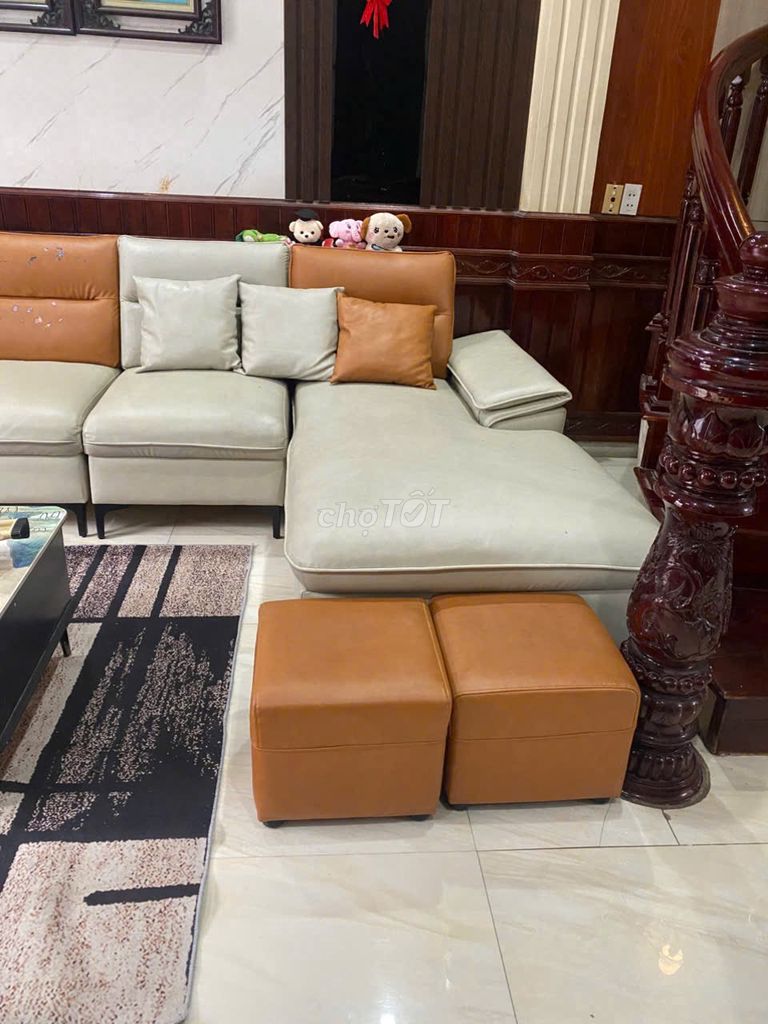 Ghế sofa da 3mx1,7m. Mua bán Bàn ghế tại Quận Lê Chân Hải Phòng được đăng bởi Nhung Do hình 1