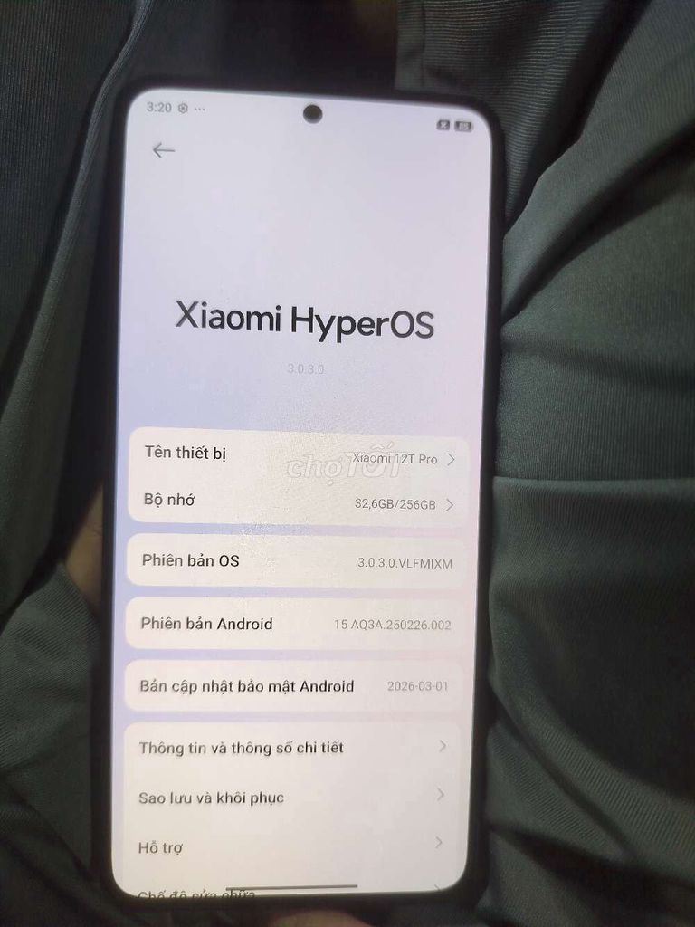 Xiaomi 12T Pro Đen 12GB/256GB. Mua bán Điện thoại tại Quận Nam Từ Liêm Hà Nội được đăng bởi Như Tâm hình 1