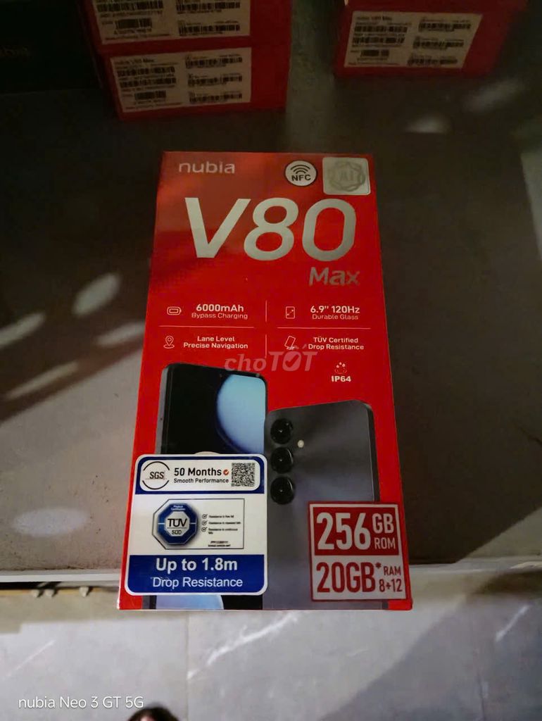 Nubia V80 Max 256GB Mới nguyên seal. Mua bán Điện thoại tại Quận 10 Tp Hồ Chí Minh được đăng bởi PHONE MALL hình 1