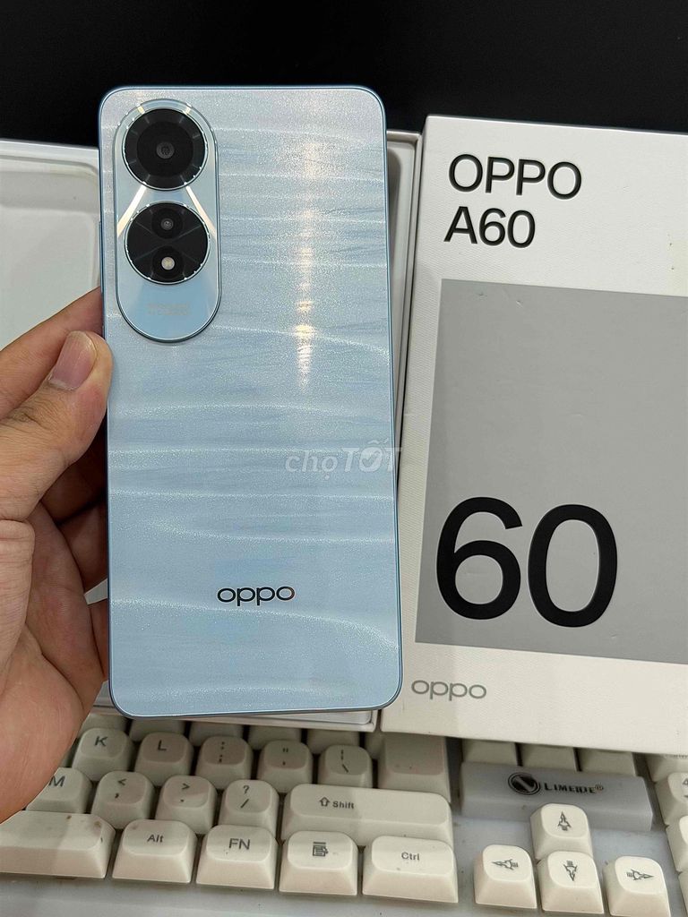 Oppo A60 128GB Xanh 99% đẹp Full Box BH TGDĐ. Mua bán Điện thoại tại Quận Ninh Kiều Cần Thơ được đăng bởi Cầm Đồ Tấn Lợi hình 1