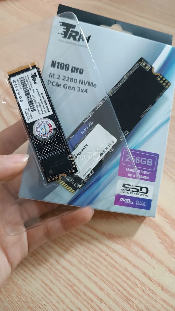 Ổ cứng SSD TRM 256G tốc độ đọc ghi cao