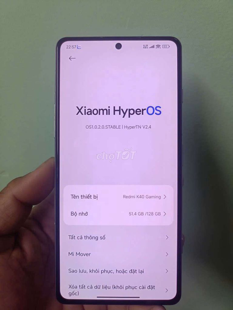 Xiaomi Redmi K40 Gaming 128GB 8GB RAM. Mua bán Điện thoại tại Thành phố Phan Thiết Bình Thuận được đăng bởi Nguyễn minh luân hình 1