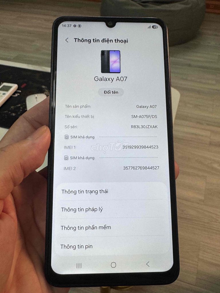 Samsung Galaxy A07 64GB Đen. Mua bán Điện thoại tại Thành phố Buôn Ma Thuột Đắk Lắk được đăng bởi Trường GianG hình 1