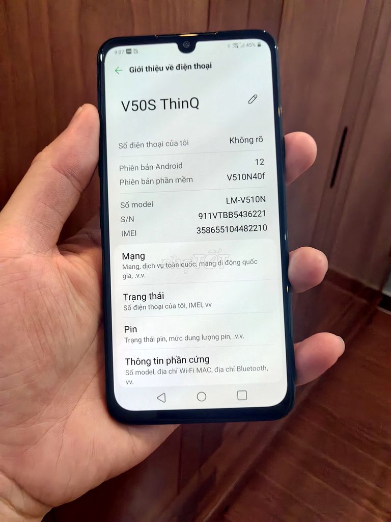 LG V50S. Mua bán Điện thoại tại Thành phố Thanh Hóa Thanh Hóa được đăng bởi Hoàng Duy Tùng hình 1
