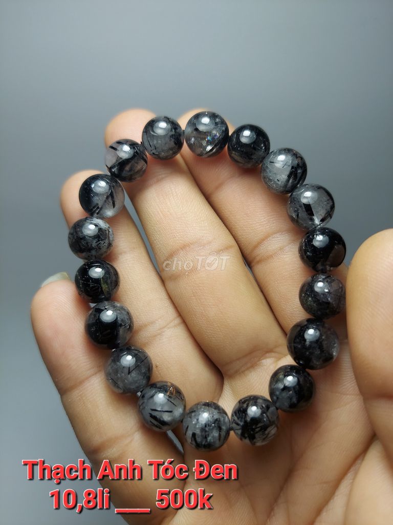 Vòng tay đá thạch anh tóc đen_08. Mua bán Phụ kiện thời trang khác tại Huyện Vĩnh Cửu Đồng Nai được đăng bởi Thành Tâm hình 1