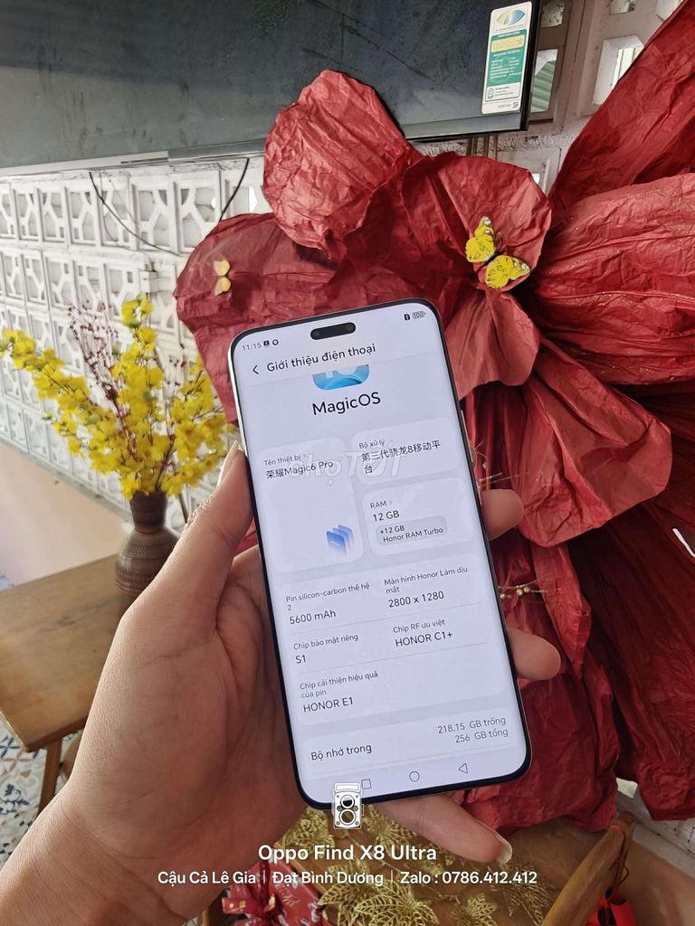 Honor Magic 6 Pro 256GB nứt lưng. Mua bán Điện thoại tại Thành phố Thuận An Bình Dương được đăng bởi Kim Anh hình 1