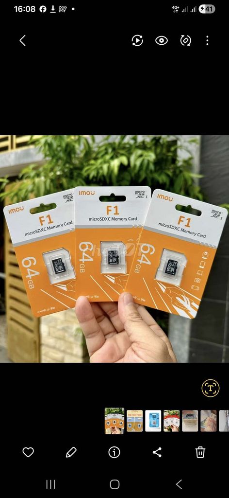 Thẻ nhớ chính hãng 64GB. Mua bán Phụ kiện (Màn hình, Chuột...) tại Thành phố Gia Nghĩa Đắk Nông được đăng bởi Nguyễn Viết Duy hình 1