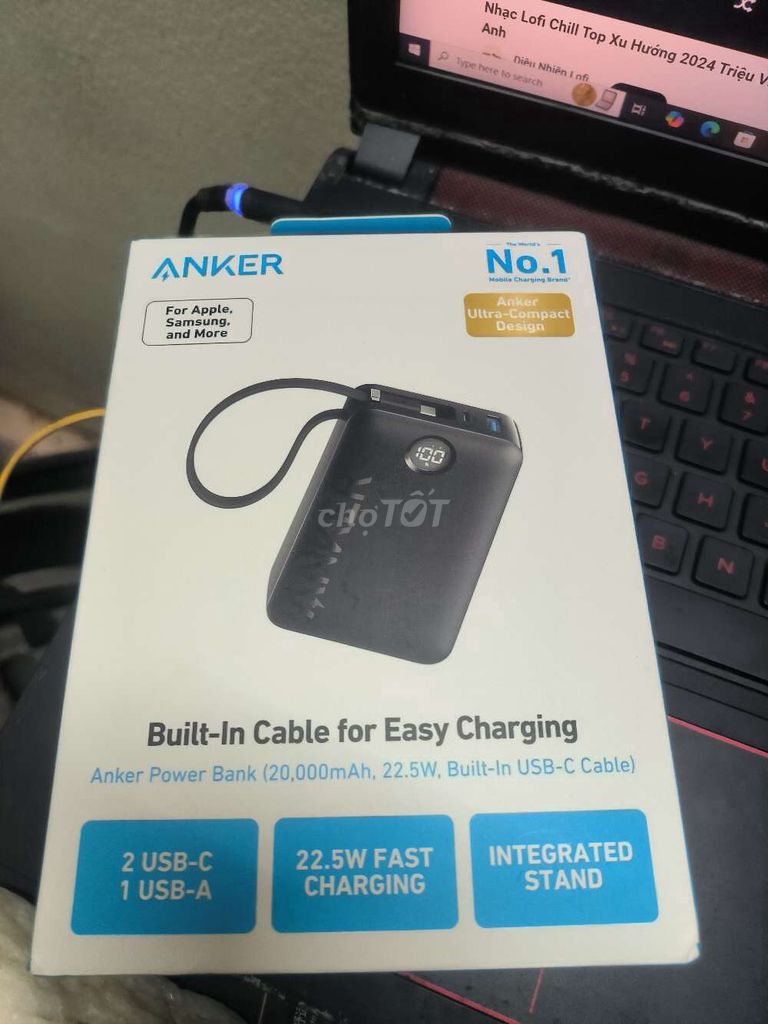 SDP Anker A1647 20000mah sạc nhanh 22,5w.