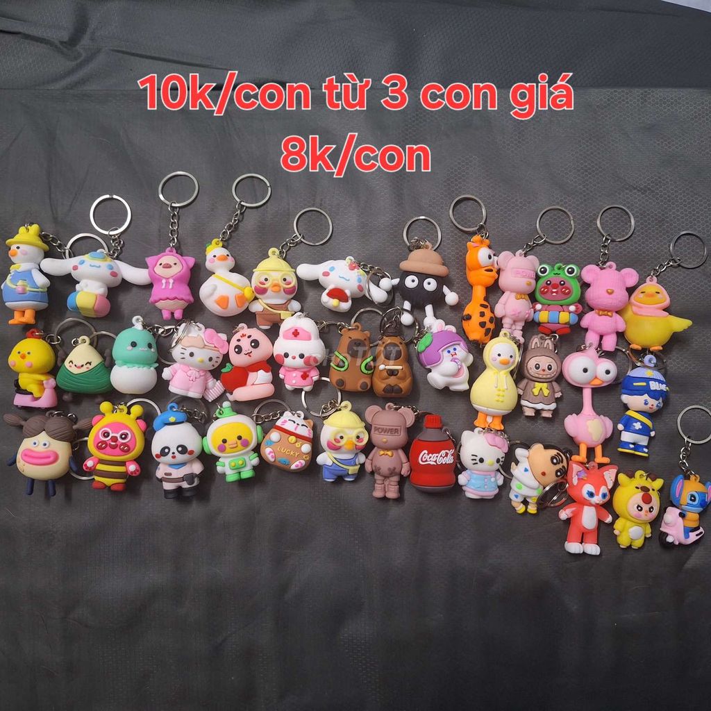 Móc khóa hình thú như hình