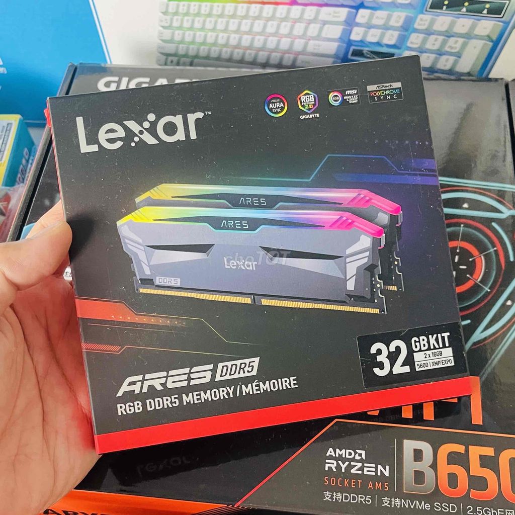 Ram Lexar ARES RGB 32GB (16GB x 2) DDR5 5600MHz