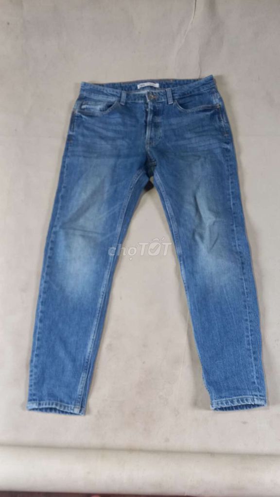 Quần jeans ZARA nam Cotton co giãn xanh size 32-33. Mua bán Quần áo tại Huyện An Phú An Giang được đăng bởi bảo đồ si  hình 1