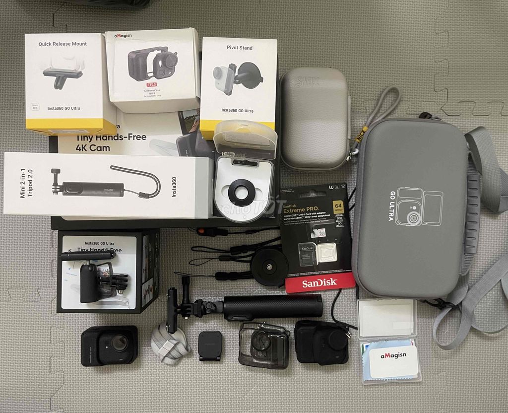 Máy quay hành động Insta360 Go Ultra Đen. Mua bán Máy ảnh, Máy quay tại Quận Ninh Kiều Cần Thơ được đăng bởi Mr Bảo hình 1