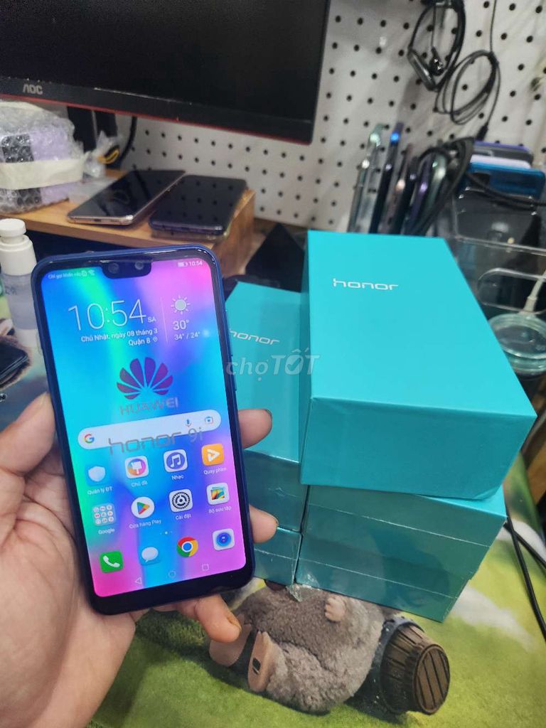 Honor 9i 128GB Xanh. Mua bán Điện thoại tại Quận 8 Tp Hồ Chí Minh được đăng bởi zzminphonezz hình 1