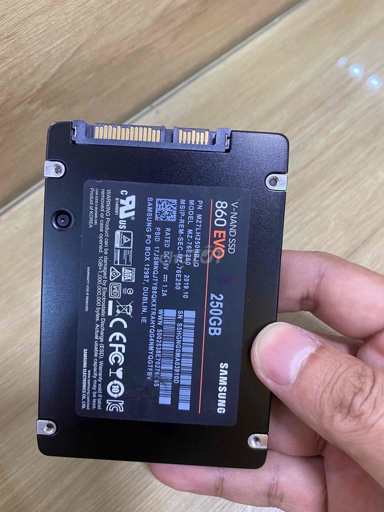 SSD 250G Samsung Evo 860 zin all W10 có BH