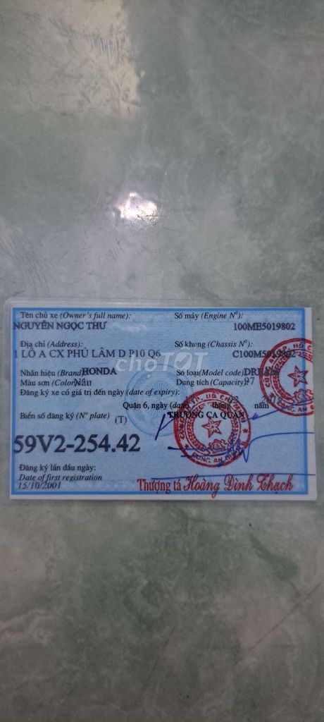 BÁN XE DREAM. Mua bán Xe máy tại Quận 6 Tp Hồ Chí Minh được đăng bởi Phan Trung Hiệp hình 1