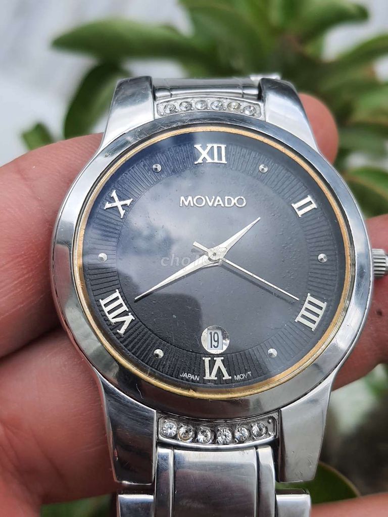 MOVADO đính 8 viên đá , size 37mm