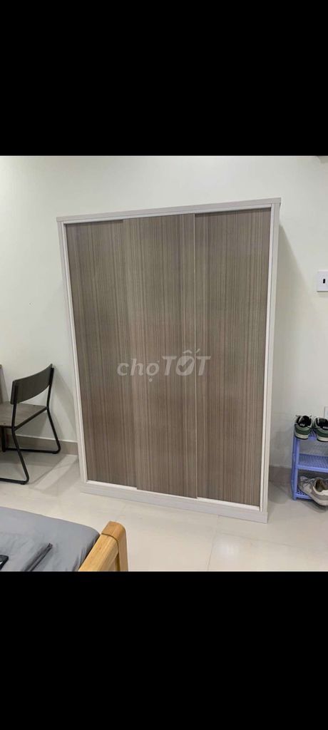 TỦ NHỰA ĐÀI LOAN CỬA LÙA 3 CÁNH MÀU XÁM VÂN GỖ . Mua bán Tủ, kệ gia đình tại Thành phố Biên Hòa Đồng Nai được đăng bởi Tủ nhựa đài loan hoàng quân hình 1