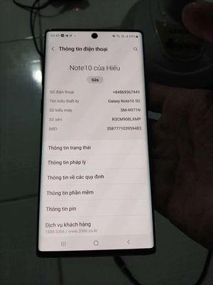 Cần bán Samsung Galaxy Not 10 5G. Mua bán Điện thoại tại Thành phố Thuận An Bình Dương được đăng bởi Nguyễn Bảo