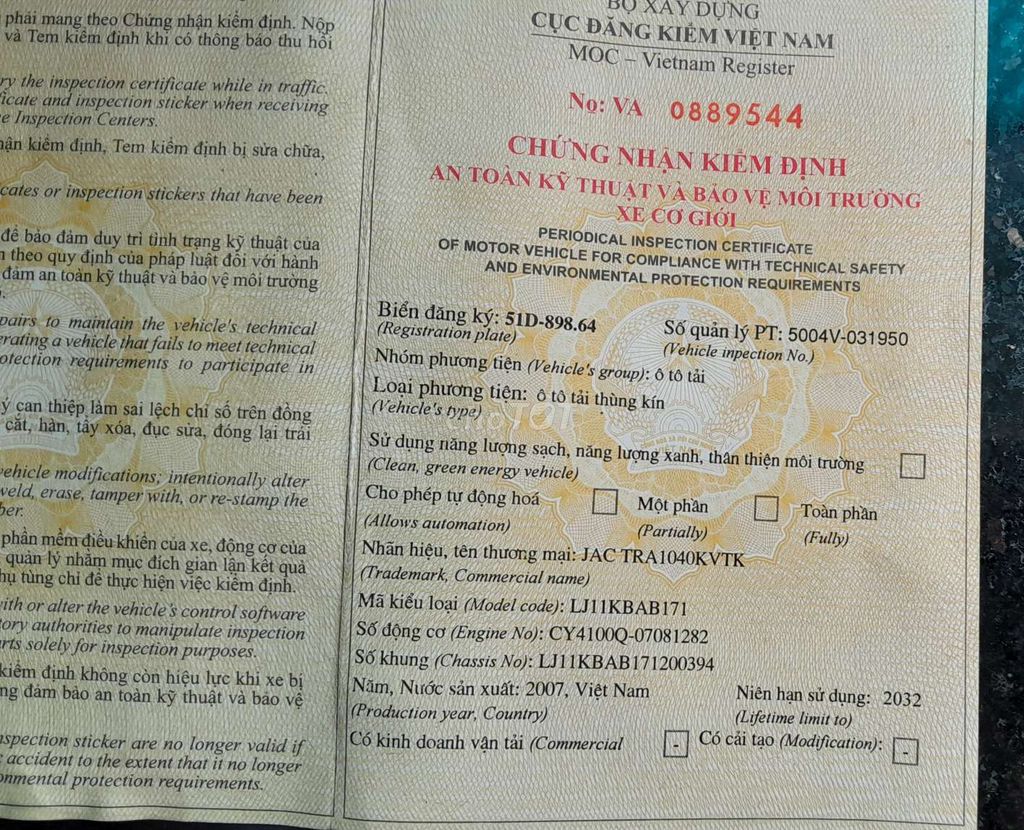 Bán xe tải JAC 1,7 tấn 🌺🍎🌺. Mua bán Xe tải, xe ben tại Thành phố Biên Hòa Đồng Nai được đăng bởi Thoa Nguyen hình 7