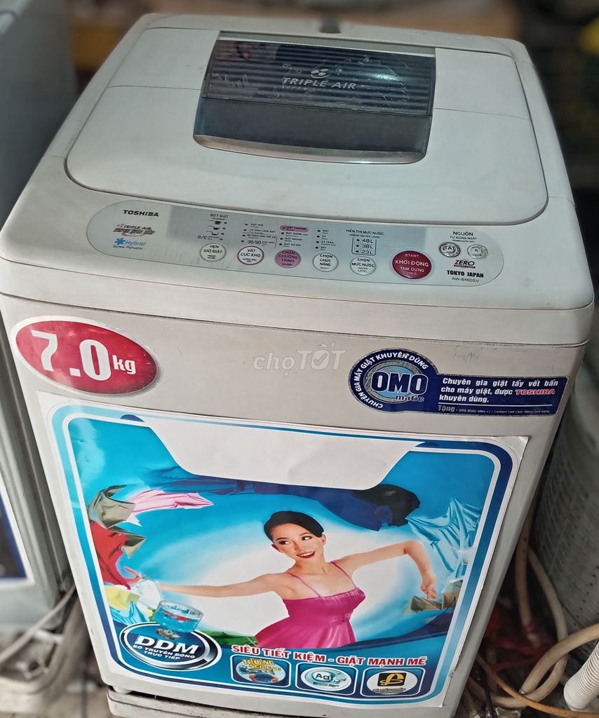 Máy giặt Toshiba 7kg có chế độ vắt cực khô