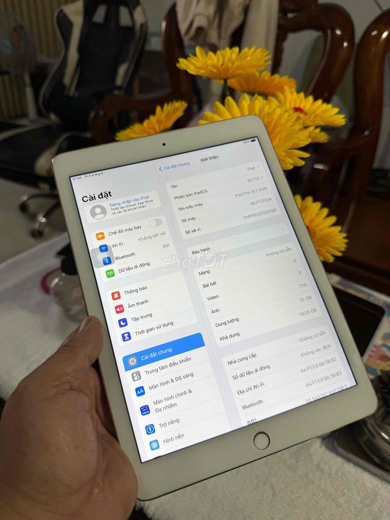 ipad pro 9,7 32G wifi vàng. Mua bán Máy tính bảng tại Thành phố Biên Hòa Đồng Nai được đăng bởi thanh hình 1