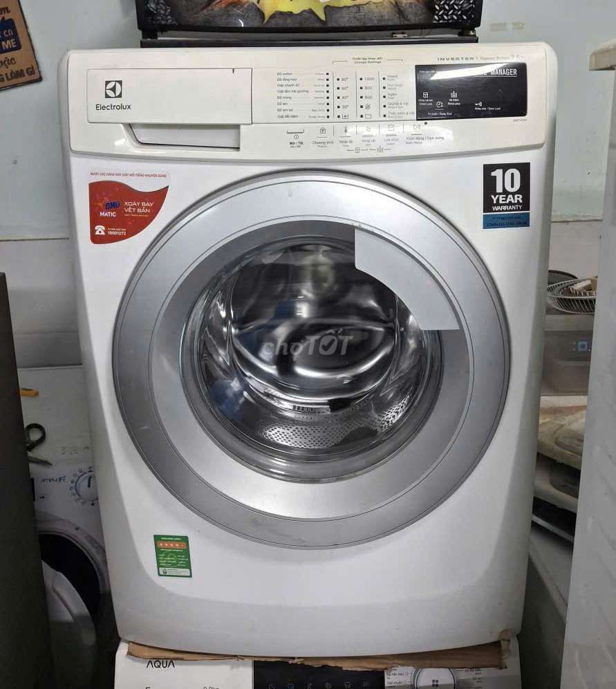 Máy giặt inverter Electrolux 7.5kg giặt êm. Mua bán Máy giặt tại Quận 5 Tp Hồ Chí Minh được đăng bởi Điện lạnh cũ giá tốt hình 1