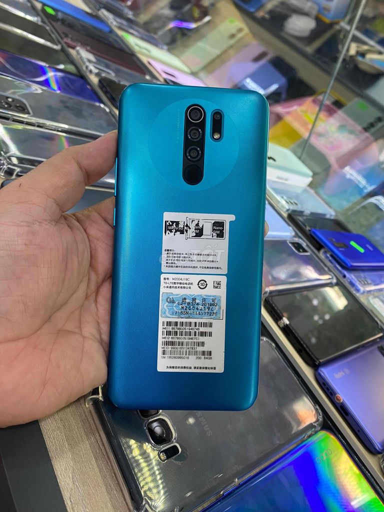 Xiaomi Redmi 9 64GB Xanh. Mua bán Điện thoại tại Thành phố Bến Tre Bến Tre được đăng bởi Điện thoại Bến Tre giá rẻ hình 1