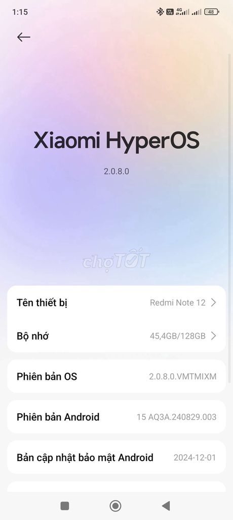 Xiaomi Redmi Note 12 128GB - Máy đẹp, giá rẻ