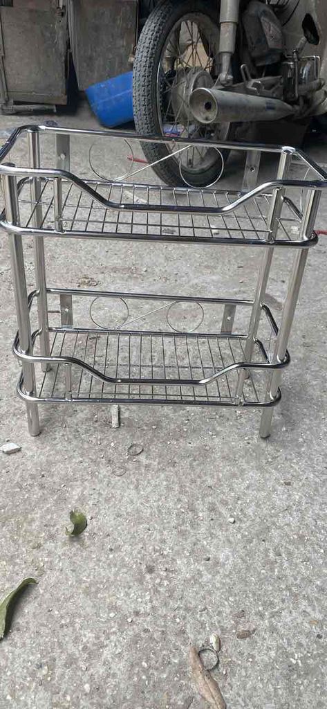 Kệ Inox úp Cốc, để đồ nhà tắm loại 2 tầng Sài Gòn.. Mua bán Tủ, kệ gia đình tại Quận Hà Đông Hà Nội được đăng bởi Thùng Tôn Hoa Sen hình 1