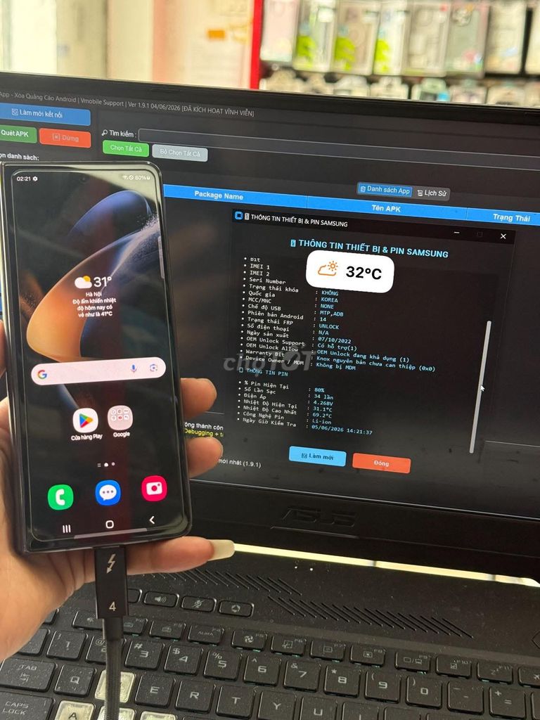 Z Fold4 256GB Đen Fullbox như mới. Mua bán Điện thoại tại Quận Thanh Xuân Hà Nội được đăng bởi Vinh Râu Samsung hình 1