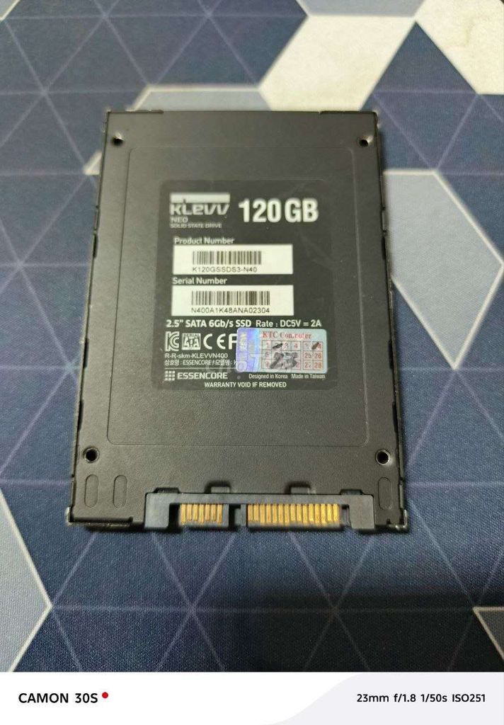 Ổ cứng SSD 120gb. Mua bán Linh kiện (RAM, Card...) tại Thành phố Biên Hòa Đồng Nai được đăng bởi  Phong hình 1