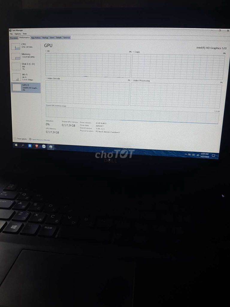 Dell Inspiron 15 i5-6200U 15.6 inch. Mua bán Laptop tại Thành phố Thủ Dầu Một Bình Dương được đăng bởi khoa  hình 1
