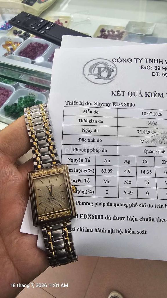 Đồng hồ Waltham Dynax Quartz Vàng Bạc. Mua bán Đồng hồ tại Quận Đống Đa Hà Nội được đăng bởi Mai Hữu Hoàng hình 1
