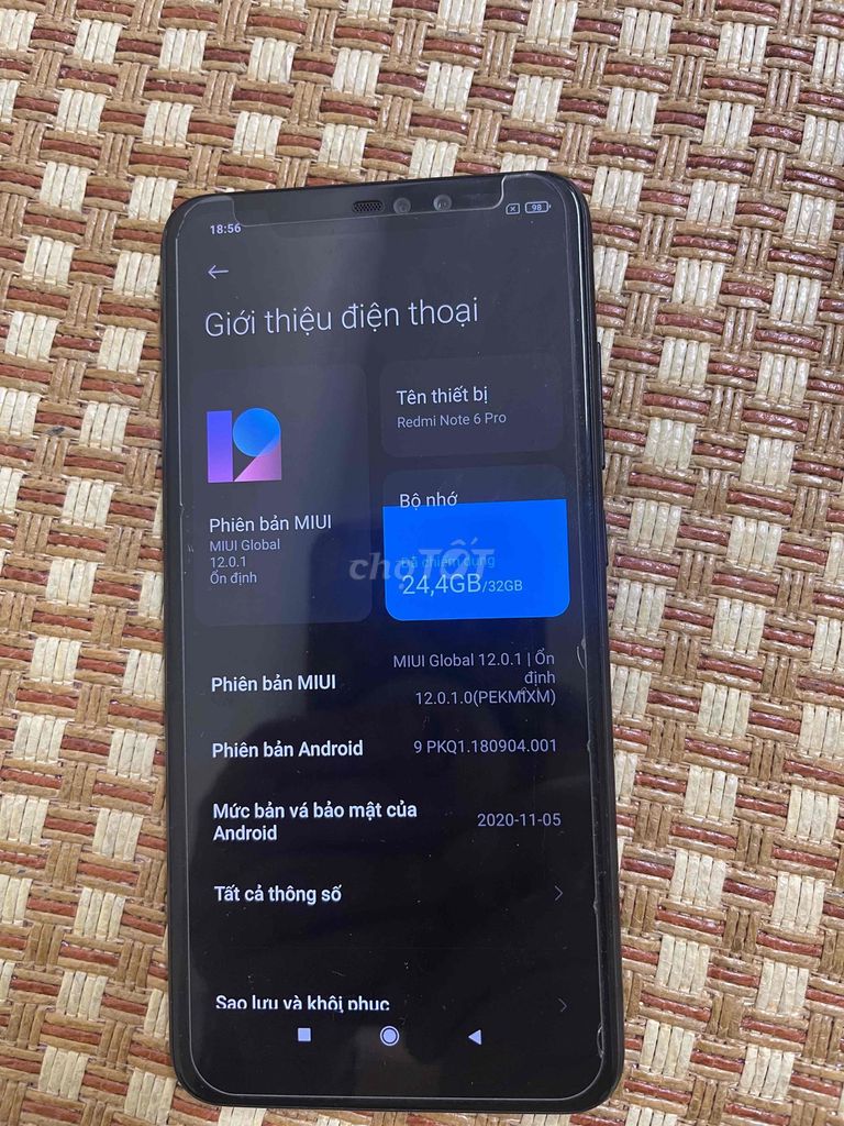 Xiaomi Redmi Note 6 Pro 32GB Đen. Mua bán Điện thoại tại Quận Hoàng Mai Hà Nội được đăng bởi Phan huy Hoàng hình 1