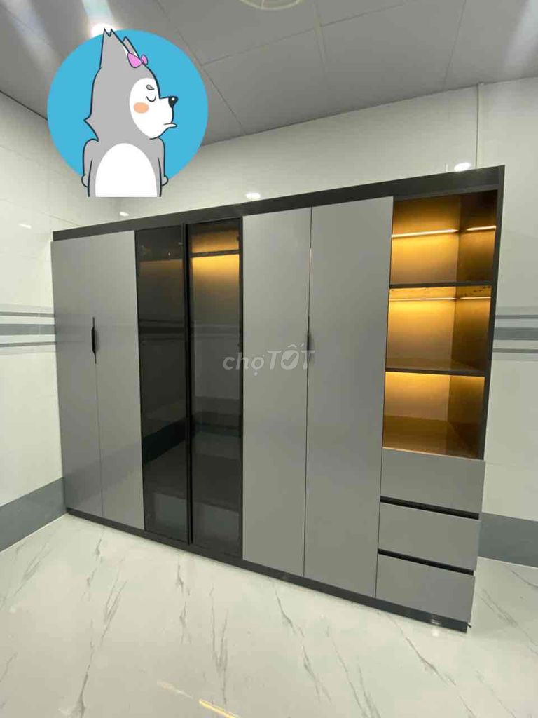 Tủ quần áo Nhựa ECOPLAST Xám. Mua bán Tủ, kệ gia đình tại Quận Bình Thạnh Tp Hồ Chí Minh được đăng bởi Nội Thất Gia Đình hình 1