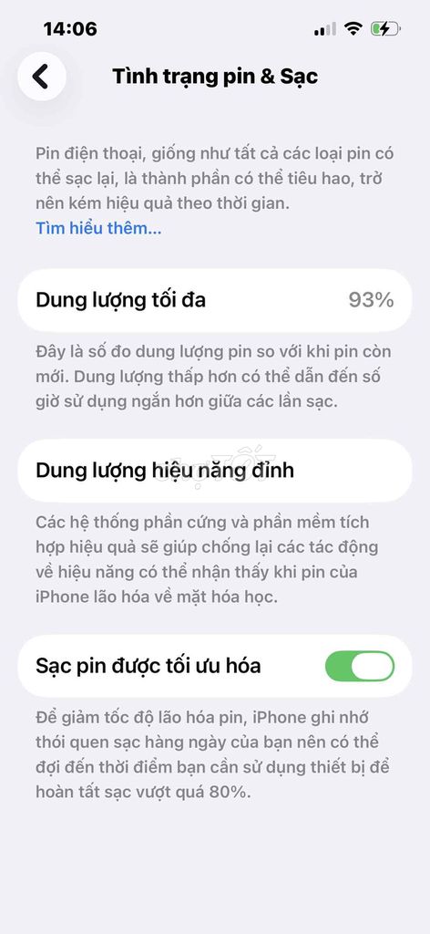 Apple iPhone 14 128GB Đen Đã thay pin Zin. Mua bán Điện thoại tại Thành phố Thủ Đức Tp Hồ Chí Minh được đăng bởi Trần hữu Khánh hình 1