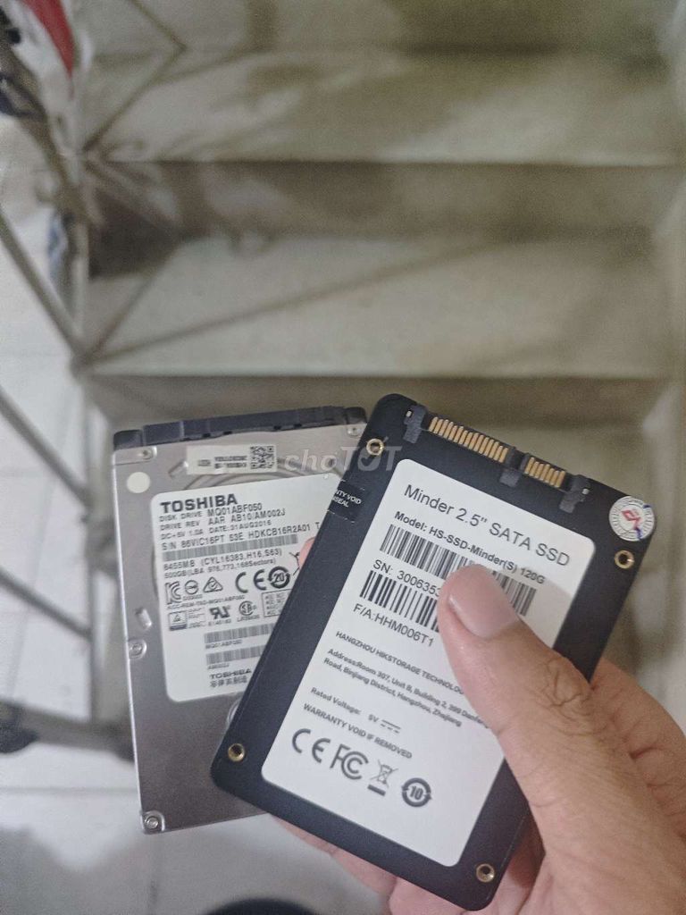 Ổ cứng ssd 120gb và hdd 500gb. Mua bán Linh kiện (RAM, Card...) tại Quận Tân Bình Tp Hồ Chí Minh được đăng bởi Đặng Tuấn Kiệt hình 1