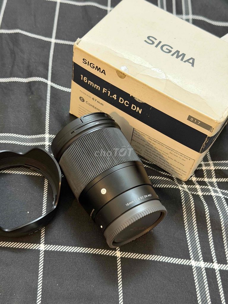 Ống kính Sigma 16mm F1.4 DC DN Đen. Mua bán Máy ảnh, Máy quay tại Quận Hà Đông Hà Nội được đăng bởi Trần Hưng  hình 1
