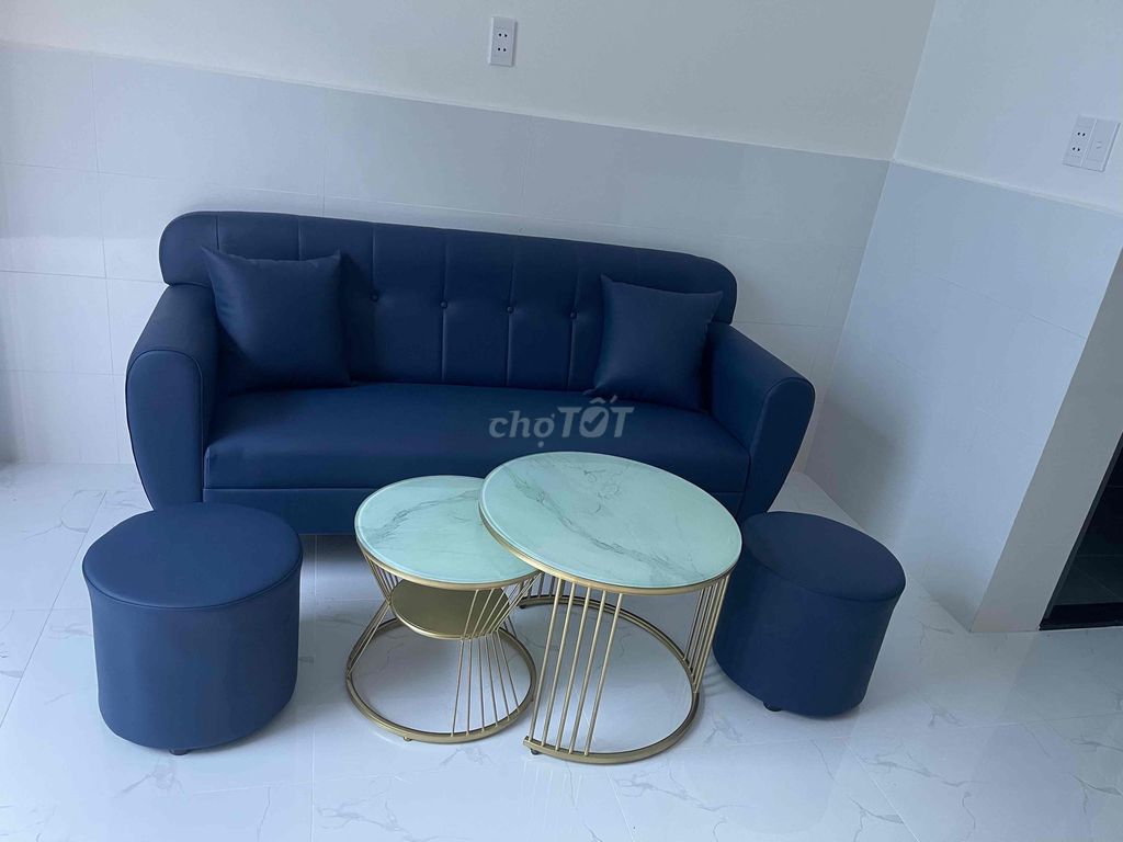Bộ sofa 2 chỗ Xanh navy. Mua bán Bàn ghế tại Quận 10 Tp Hồ Chí Minh được đăng bởi Minh lê hình 1