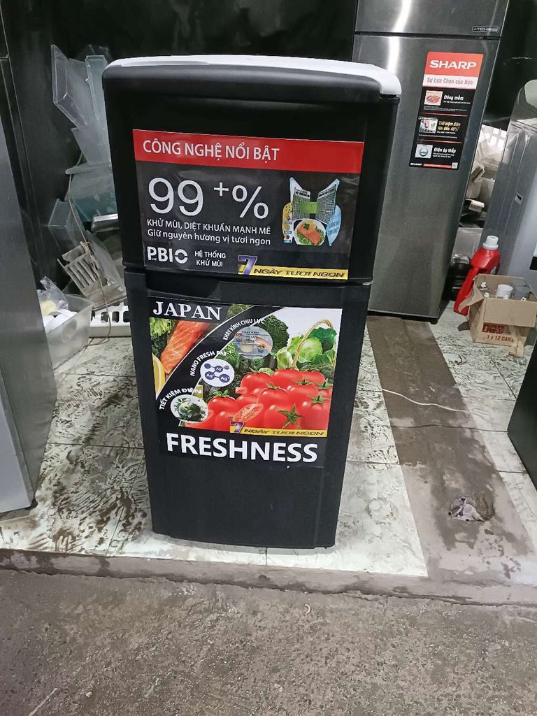 Sanyo mini 2 ngân 120l 1tr2 máy móc zin làm đá ok. Mua bán Tủ lạnh tại Thành phố Thủ Đức Tp Hồ Chí Minh được đăng bởi đỗ thị mai  hình 1