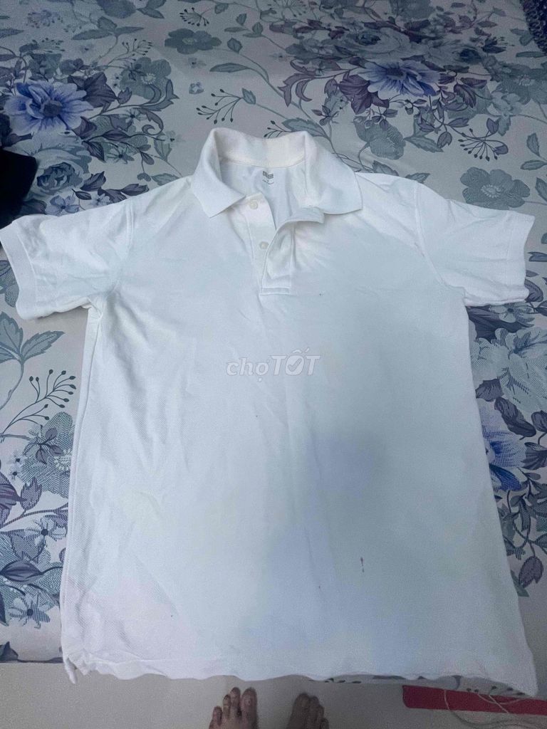 Áo polo Uniqlo Trắng  japan auth thoáng mát. Mua bán Quần áo tại Quận 3 Tp Hồ Chí Minh được đăng bởi HÀNG HIỆU giá iêu thương hình 1
