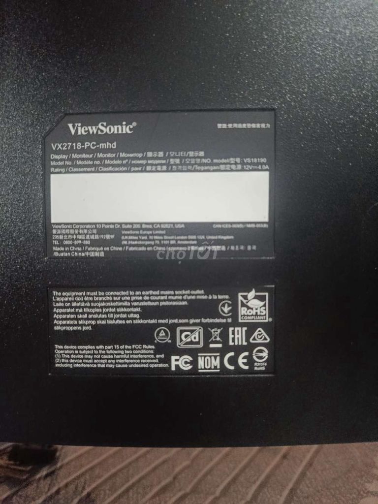 màn hình viewsonic 27in 180hz