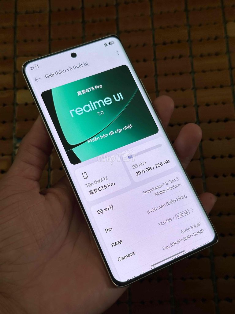 Realme GT 5 Pro ram 12/256 full zin chuẩn đẹp bán. Mua bán Điện thoại tại Thành phố Thủ Dầu Một Bình Dương được đăng bởi Hoàng hải hình 1