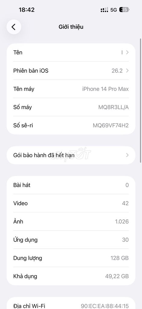 iPhone 14 Pro Max 128GB Đã qua sử dụng. Mua bán Điện thoại tại Huyện Nhơn Trạch Đồng Nai được đăng bởi helo hình 1