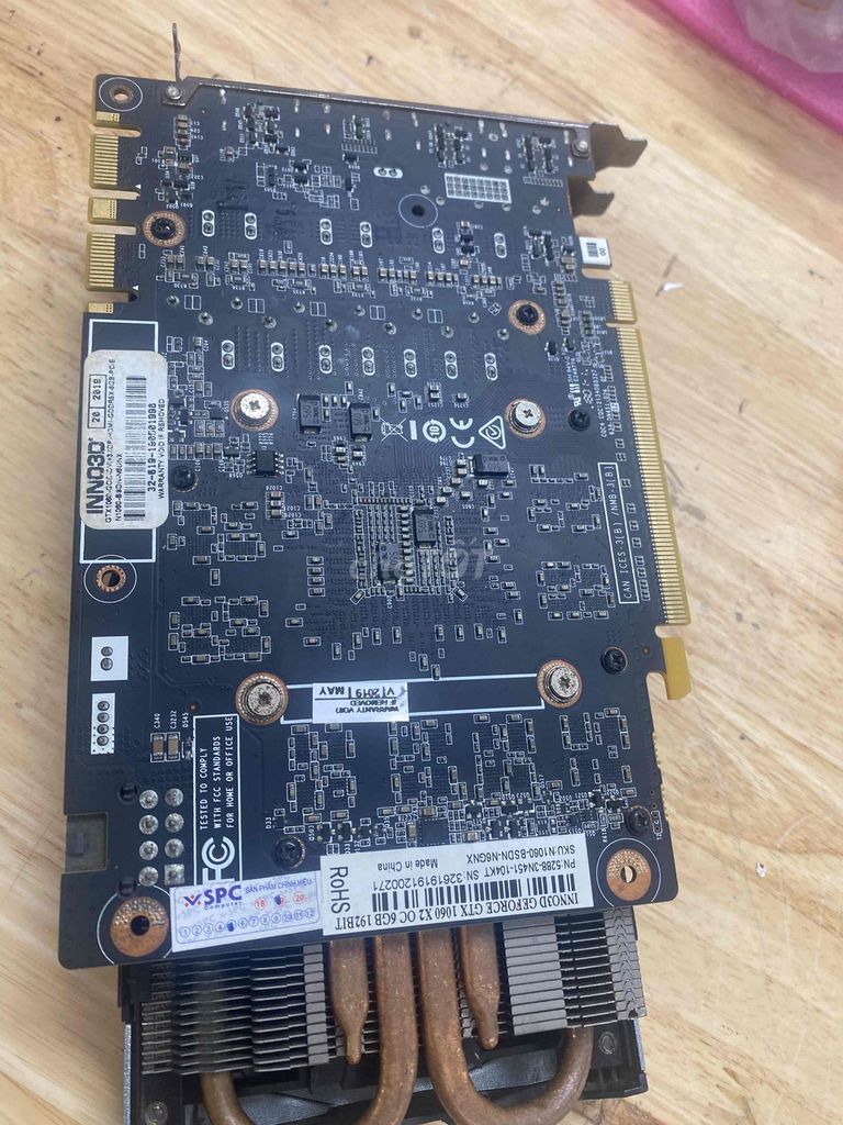 Card đồ họa Inno3D GeForce GTX 1060 6GB Lỗi 1 quạt. Mua bán Linh kiện (RAM, Card...) tại Quận Hải Châu Đà Nẵng được đăng bởi Cty  Tin Học Phương An hình 1