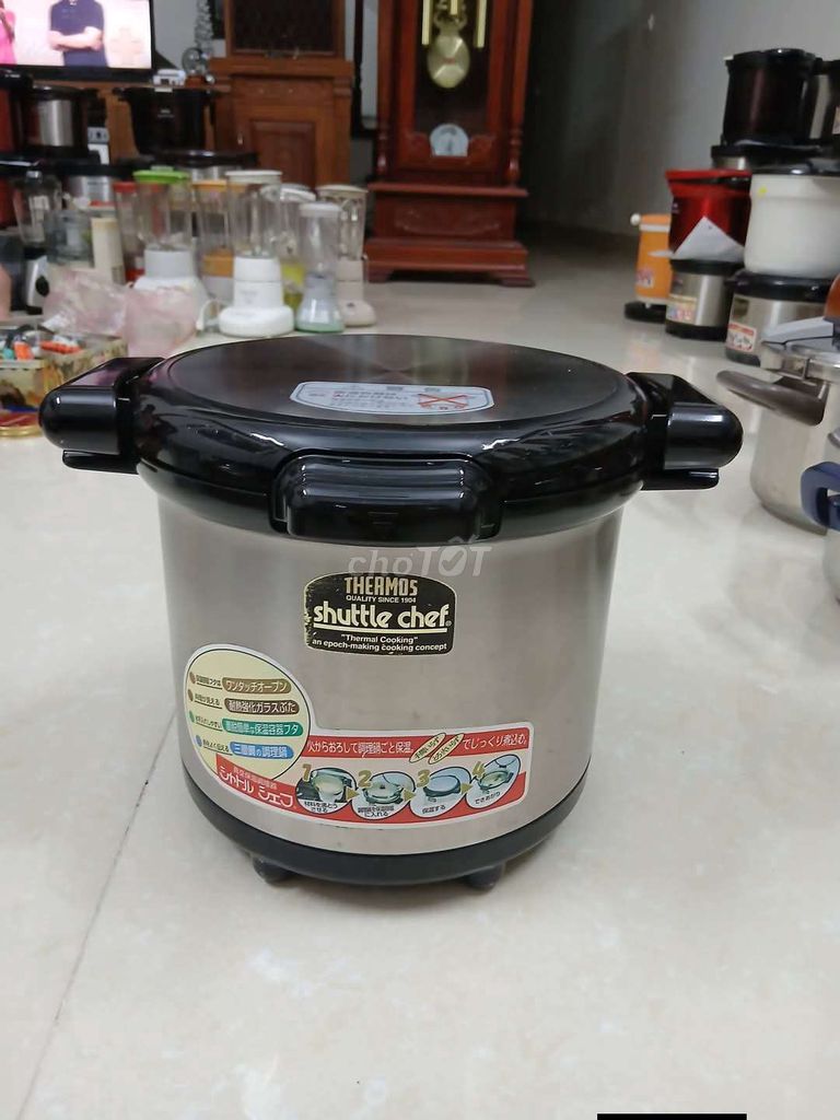 Nồi ủ nhiệt Thermos 5 lít Nhật Bản Inox. Mua bán Dụng cụ nhà bếp tại Thành phố Chí Linh Hải Dương được đăng bởi Tranthuy hình 1