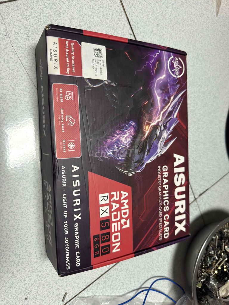 Card đồ họa AISURIX RX 580 8GB AMD. Mua bán Linh kiện (RAM, Card...) tại Thị xã Tân Uyên Bình Dương được đăng bởi Nguyễn Linh hình 1